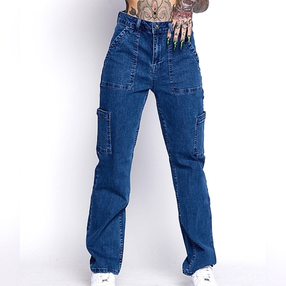 Broken Promises cargo jeans Bad Ass jeans!!! #Skaterjeans - Picture 4 of 16
